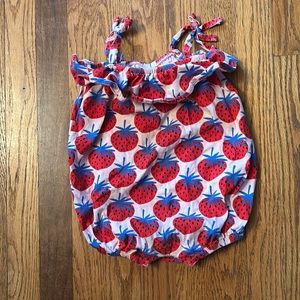 18-24 months girls strawberry print jumper.
